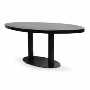 Universele tafel ovaal zwart
